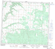 083M13 Bonanza Canadian topographic map, 1:50,000 scale