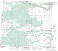 083M14 Blueberry Mountain Canadian topographic map, 1:50,000 scale