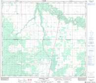 083N06 Whitemud Creek Canadian topographic map, 1:50,000 scale