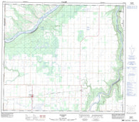 083N13 Tangent Canadian topographic map, 1:50,000 scale