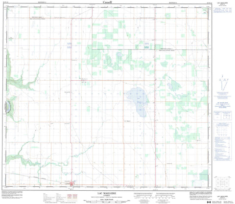 083N14 Lac Magloire Canadian topographic map, 1:50,000 scale