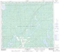 083N16 Pentland Lake Canadian topographic map, 1:50,000 scale