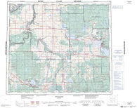 083N Winagami Canadian topographic map, 1:250,000 scale