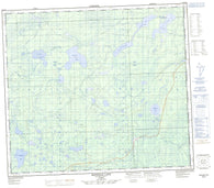 083O16 Mistehae Lake Canadian topographic map, 1:50,000 scale