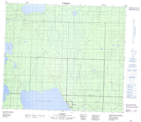 083P06 No Title Canadian topographic map, 1:50,000 scale