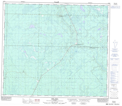 083P09 May Hill Canadian topographic map, 1:50,000 scale