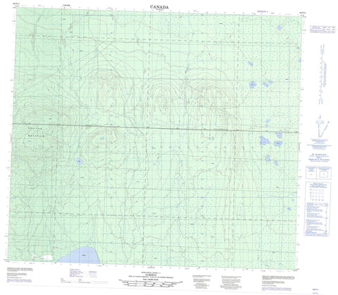 083P11 No Title Canadian topographic map, 1:50,000 scale