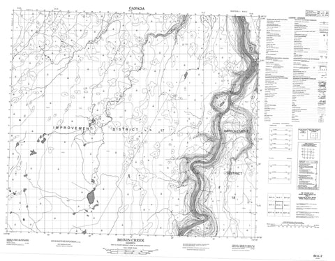 084A02 Boivin Creek Canadian topographic map, 1:50,000 scale