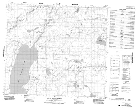 084A04 North Wabasca Lake Canadian topographic map, 1:50,000 scale