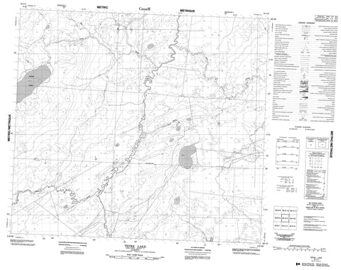 084A05 Tepee Lake Canadian topographic map, 1:50,000 scale