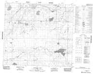 084A11 Blanchet Lake Canadian topographic map, 1:50,000 scale