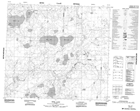 084A14 Mink Lake Canadian topographic map, 1:50,000 scale