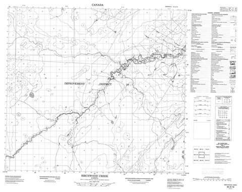 084A16 Birchwood Creek Canadian topographic map, 1:50,000 scale