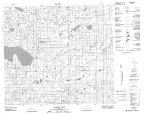 084B05 Lubicon Lake Canadian topographic map, 1:50,000 scale