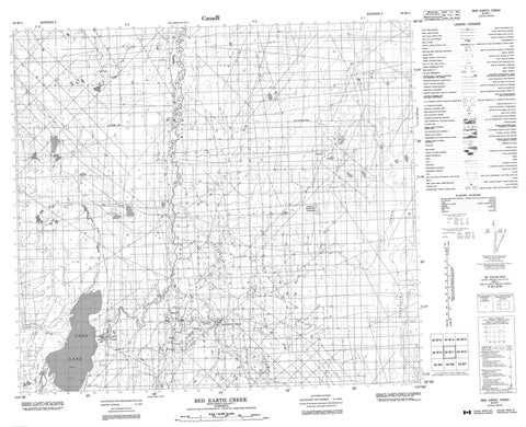 084B11 Red Earth Creek Canadian topographic map, 1:50,000 scale