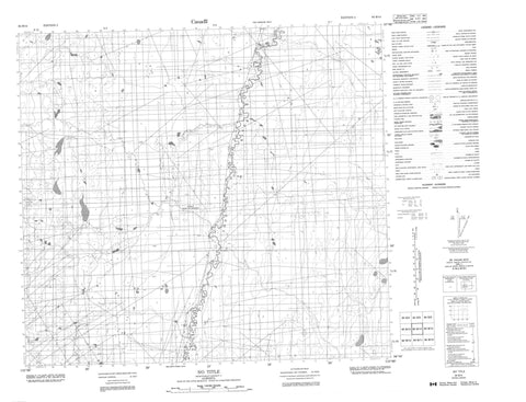 084B14 No Title Canadian topographic map, 1:50,000 scale