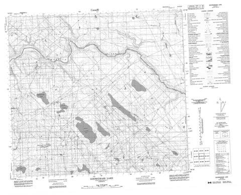 084B16 Goosegrass Lake Canadian topographic map, 1:50,000 scale