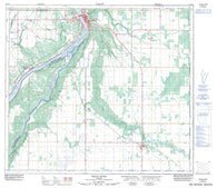 084C03 Peace River Canadian topographic map, 1:50,000 scale