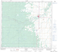 084C13 Manning Canadian topographic map, 1:50,000 scale