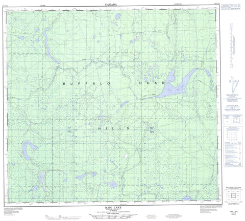 084C16 Haig Lake Canadian topographic map, 1:50,000 scale