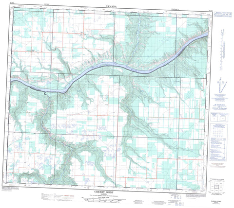 084D04 Cherry Point Canadian topographic map, 1:50,000 scale
