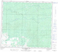 084D10 South Whitemud Lake Canadian topographic map, 1:50,000 scale