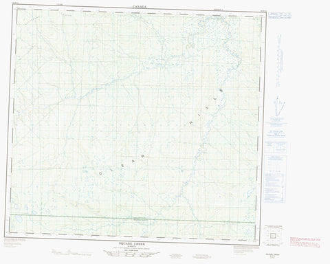 084D14 Square Creek Canadian topographic map, 1:50,000 scale