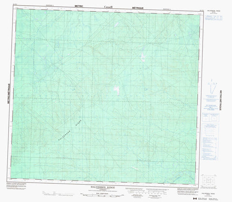 084E03 Halverson Ridge Canadian topographic map, 1:50,000 scale