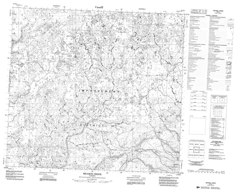 084E04 Mearon Creek Canadian topographic map, 1:50,000 scale