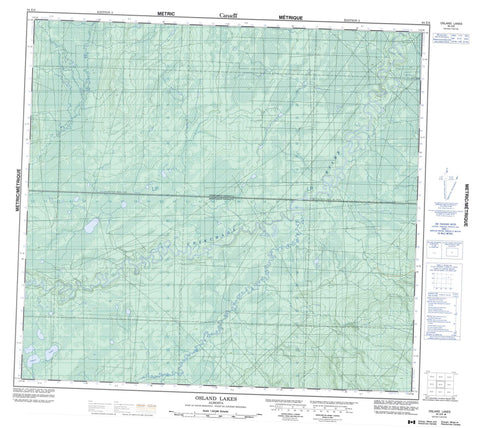 084E06 Osland Lakes Canadian topographic map, 1:50,000 scale