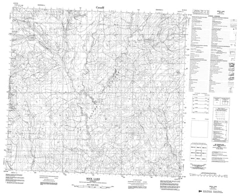 084E12 Sock Lake Canadian topographic map, 1:50,000 scale