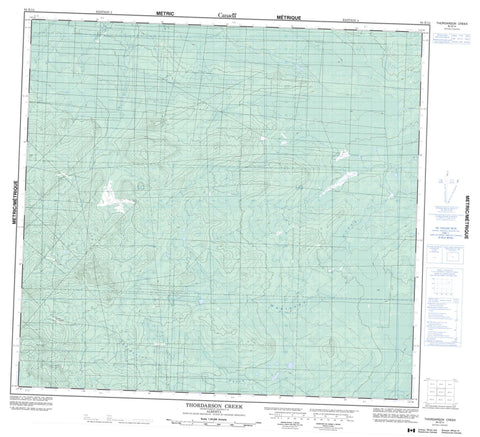 084E14 Thordarson Creek Canadian topographic map, 1:50,000 scale