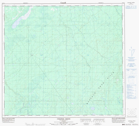 084F02 Chester Creek Canadian topographic map, 1:50,000 scale