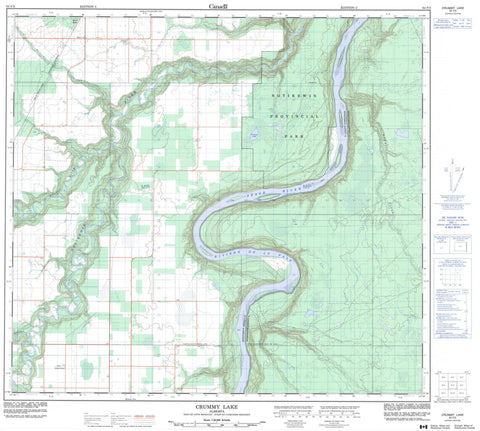 084F03 Crummy Lake Canadian topographic map, 1:50,000 scale