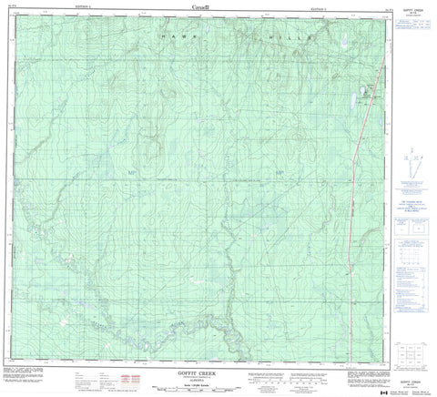 084F05 Goffit Creek Canadian topographic map, 1:50,000 scale