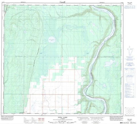 084F06 Nina Lake Canadian topographic map, 1:50,000 scale