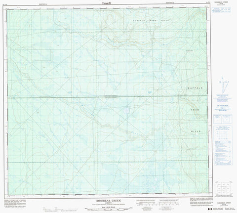 084F08 Rossbear Creek Canadian topographic map, 1:50,000 scale