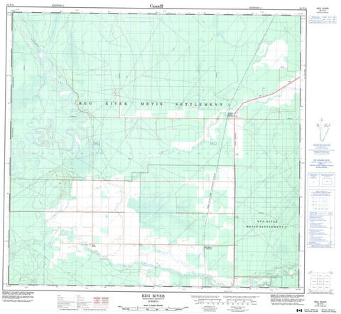 084F13 Keg River Canadian topographic map, 1:50,000 scale