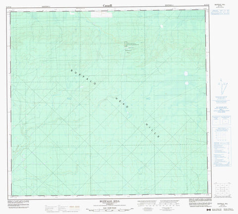 084F16 Buffalo Hill Canadian topographic map, 1:50,000 scale