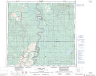 084F Bison Lake Canadian topographic map, 1:250,000 scale
