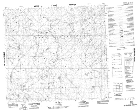 084G01 No Title Canadian topographic map, 1:50,000 scale