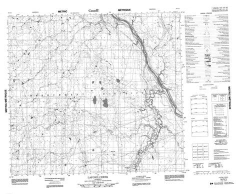 084G03 Lafond Creek Canadian topographic map, 1:50,000 scale