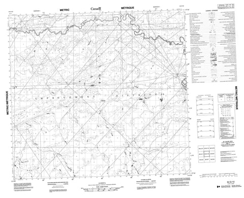 084G10 No Title Canadian topographic map, 1:50,000 scale