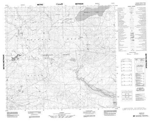 084G12 No Title Canadian topographic map, 1:50,000 scale