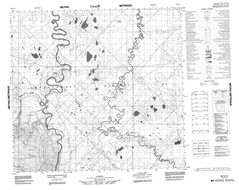 084G14 No Title Canadian topographic map, 1:50,000 scale