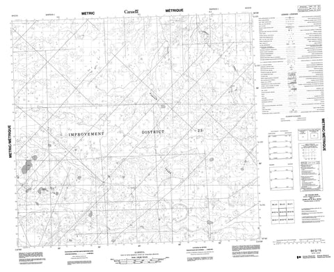 084G15 No Title Canadian topographic map, 1:50,000 scale