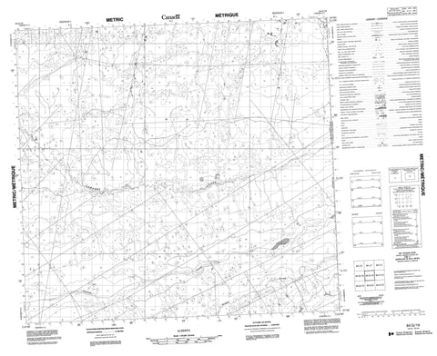 084G16 No Title Canadian topographic map, 1:50,000 scale