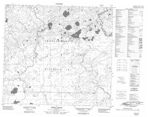 084H02 Snipe Creek Canadian topographic map, 1:50,000 scale