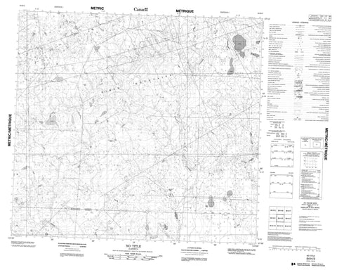 084H03 No Title Canadian topographic map, 1:50,000 scale