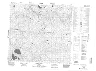 084H05 Burnt Lakes Canadian topographic map, 1:50,000 scale